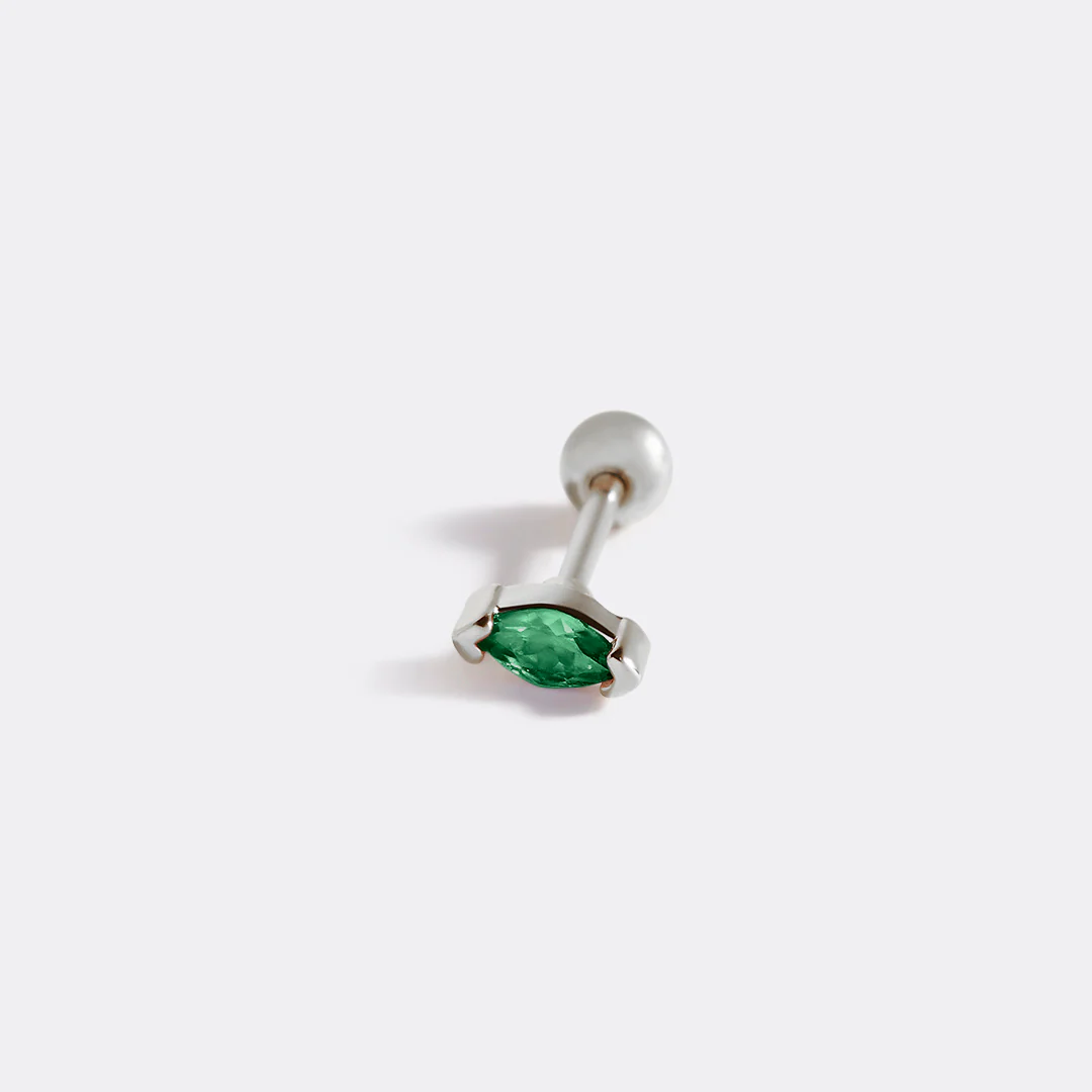 Marquis Gemstone Sleeper Stud Earrings - Image 28