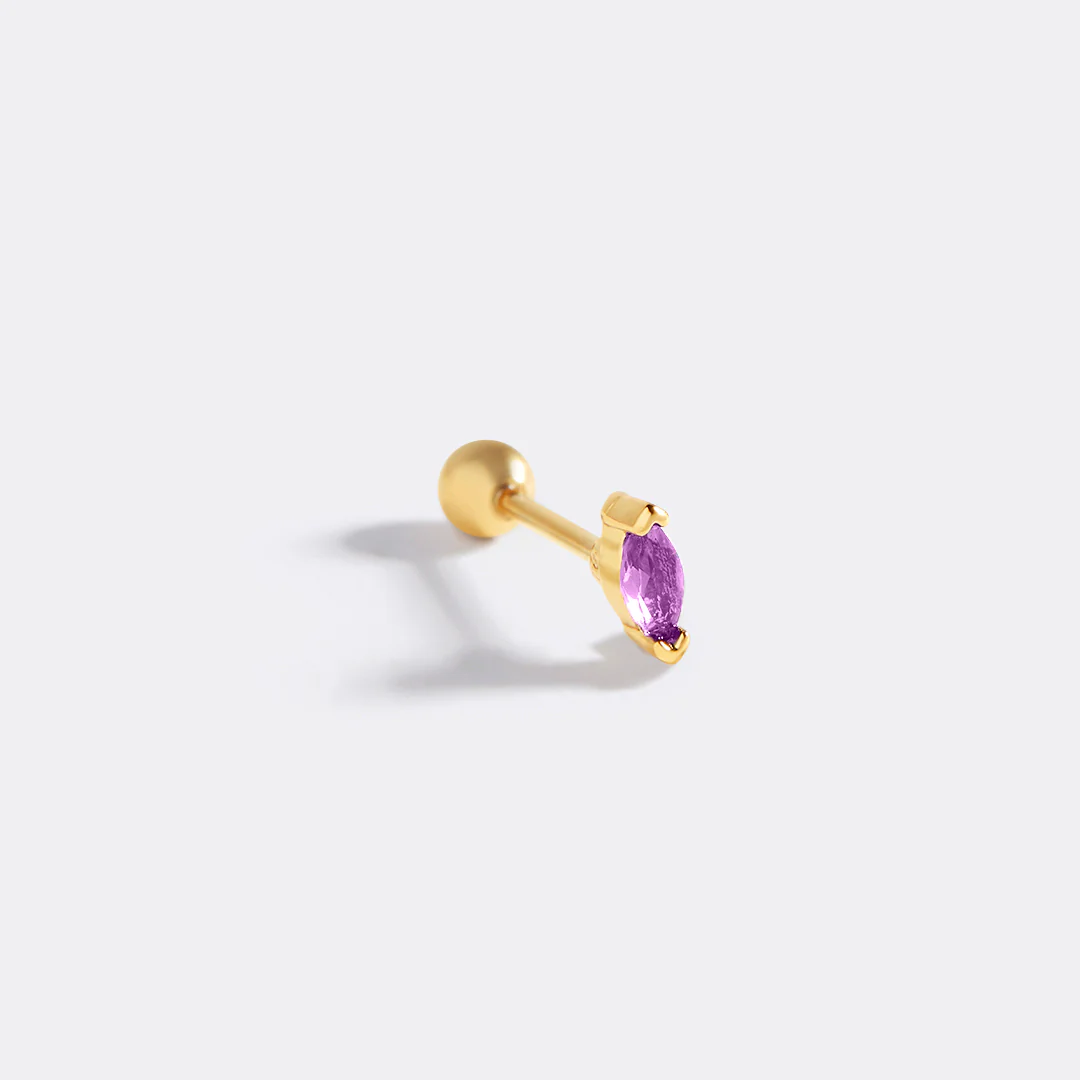 Marquis Gemstone Sleeper Stud Earrings - Image 31