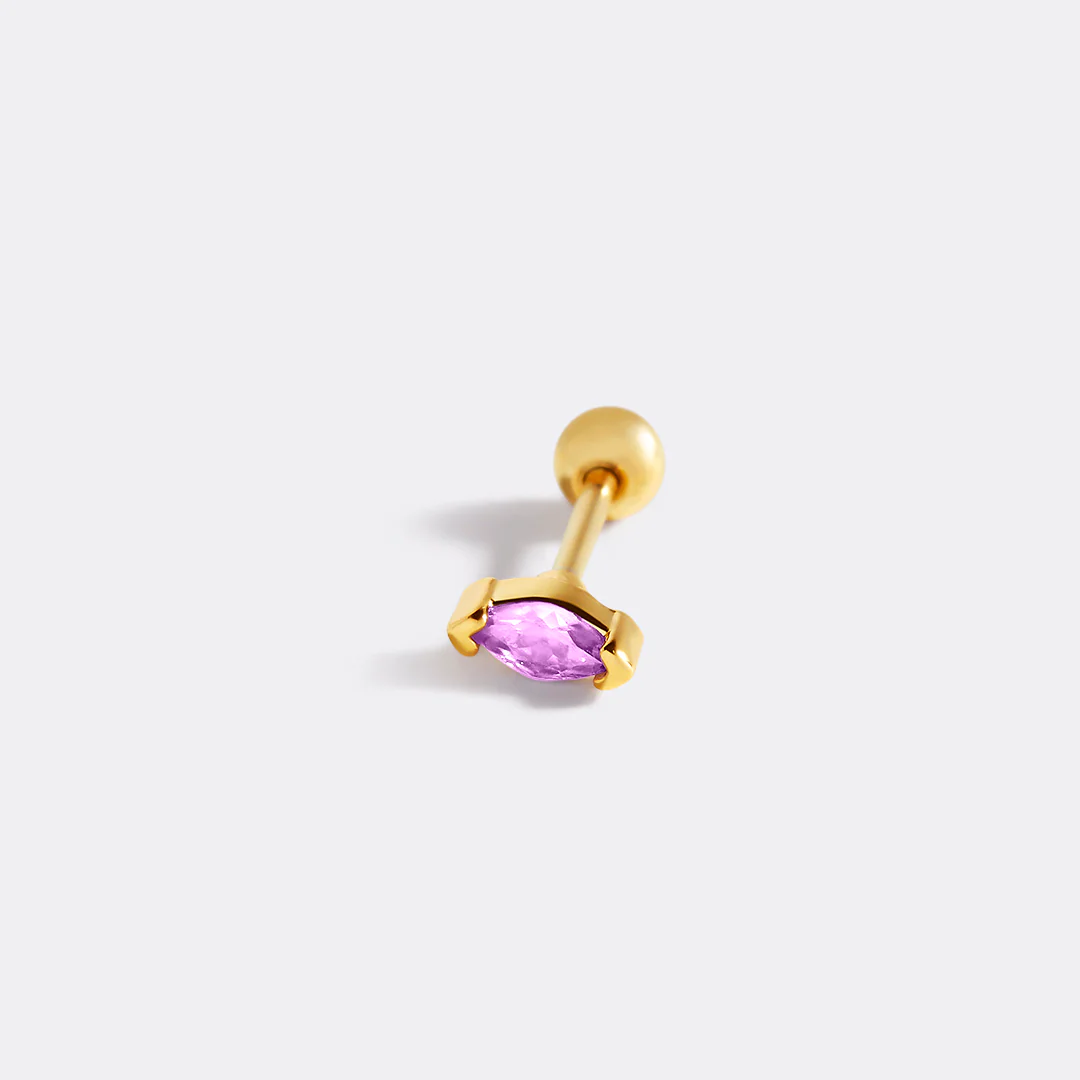 Marquis Gemstone Sleeper Stud Earrings - Image 32