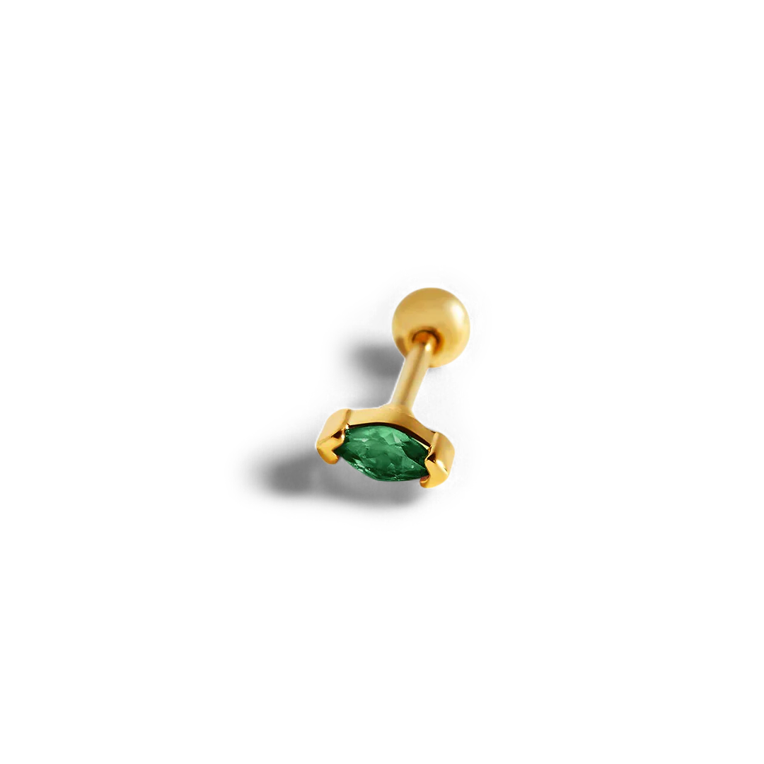 Marquis Gemstone Sleeper Stud Earrings - Image 41