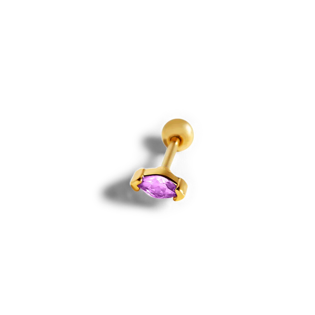 Marquis Gemstone Sleeper Stud Earrings - Image 42