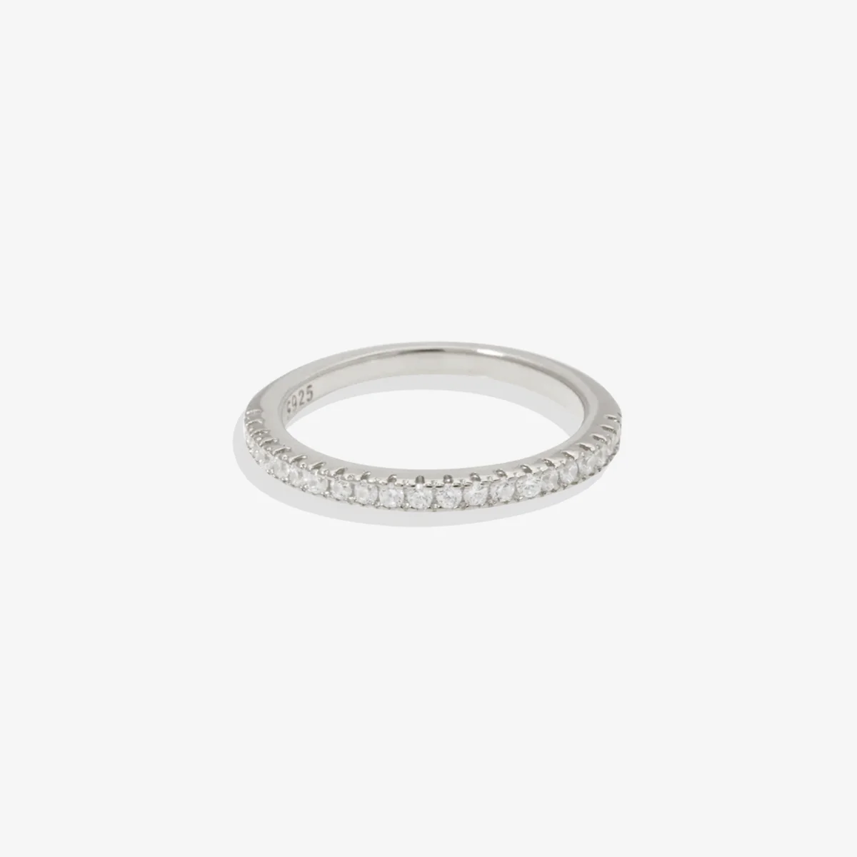 Micro Pavé Eternity Stacking Ring - Image 9