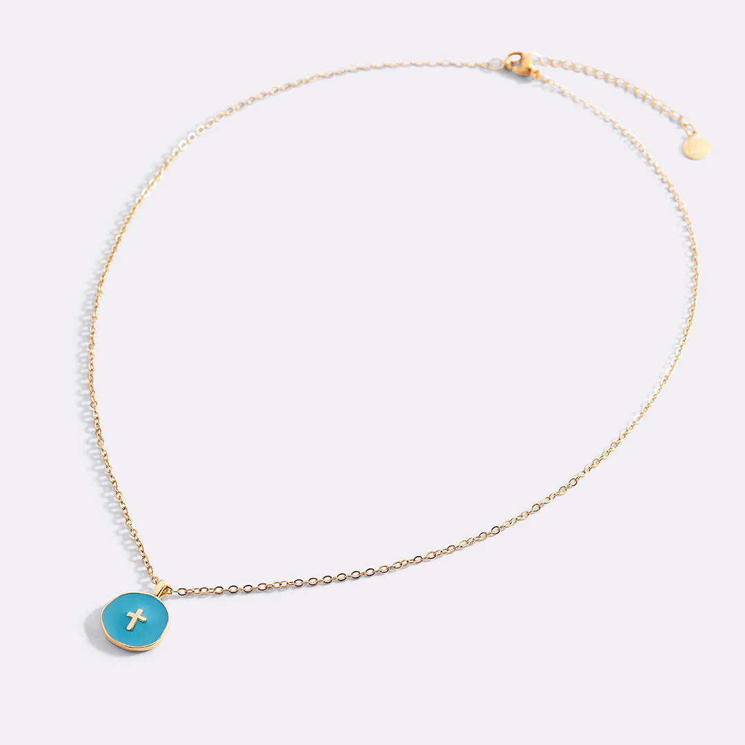 Minimalist Enamel Cross Pendant - Image 16