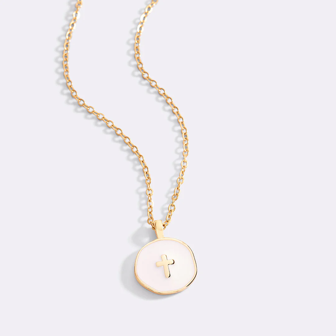 Minimalist Enamel Cross Pendant - Image 19