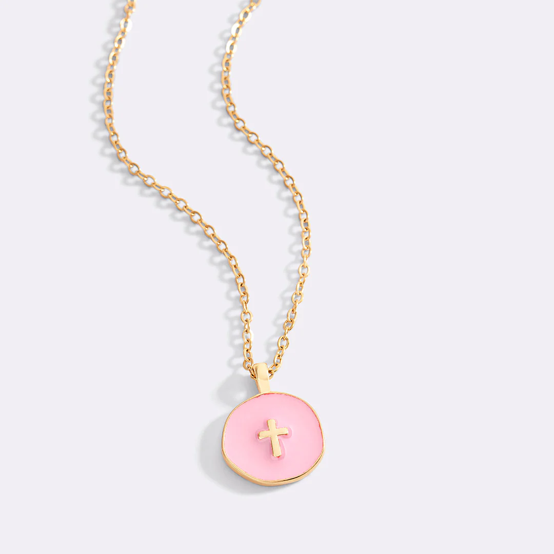 Minimalist Enamel Cross Pendant - Image 22
