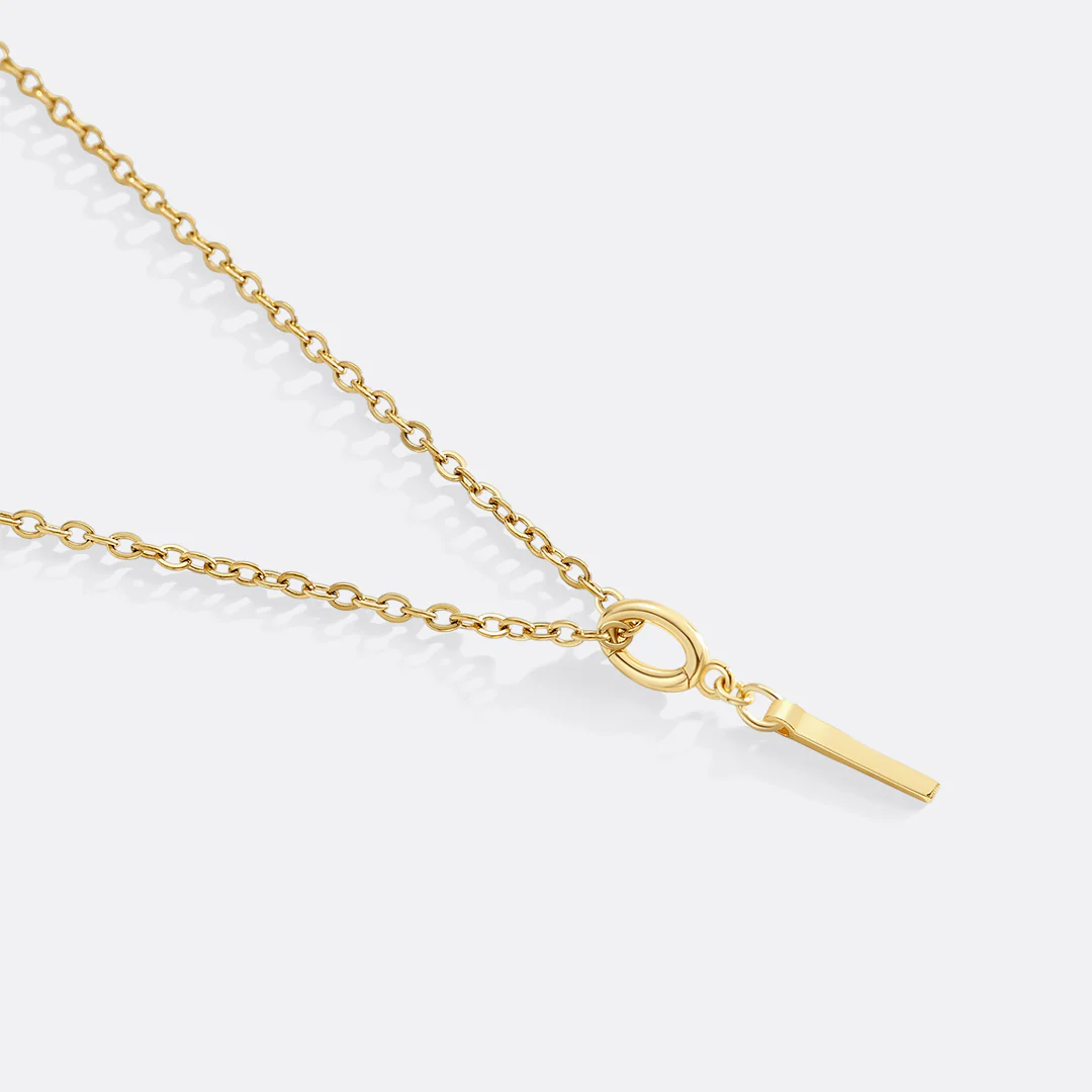 Minimalist Initial Charm Necklace - Image 14