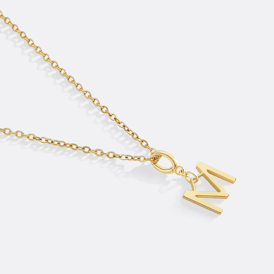 Minimalist Initial Charm Necklace - Image 18