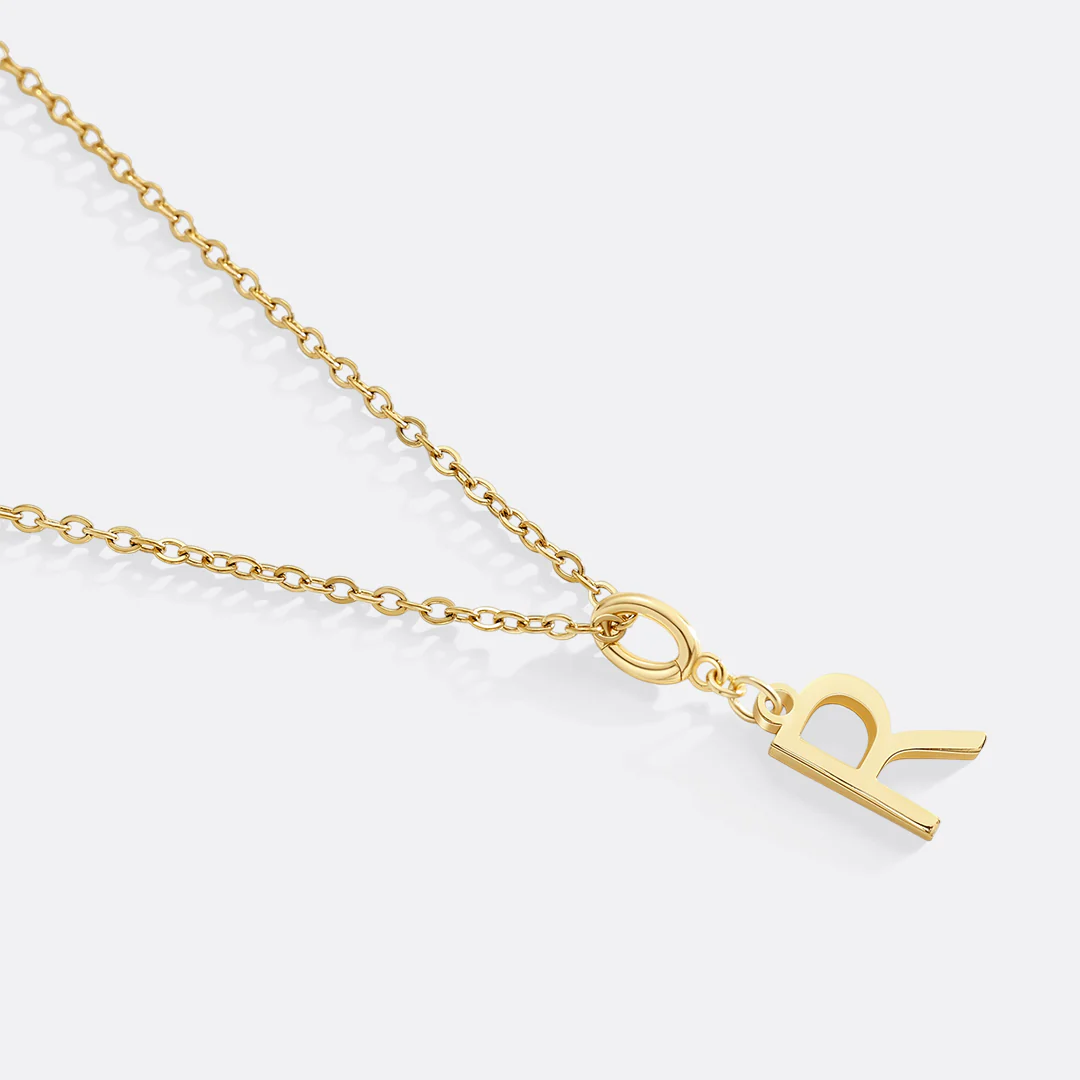 Minimalist Initial Charm Necklace - Image 23