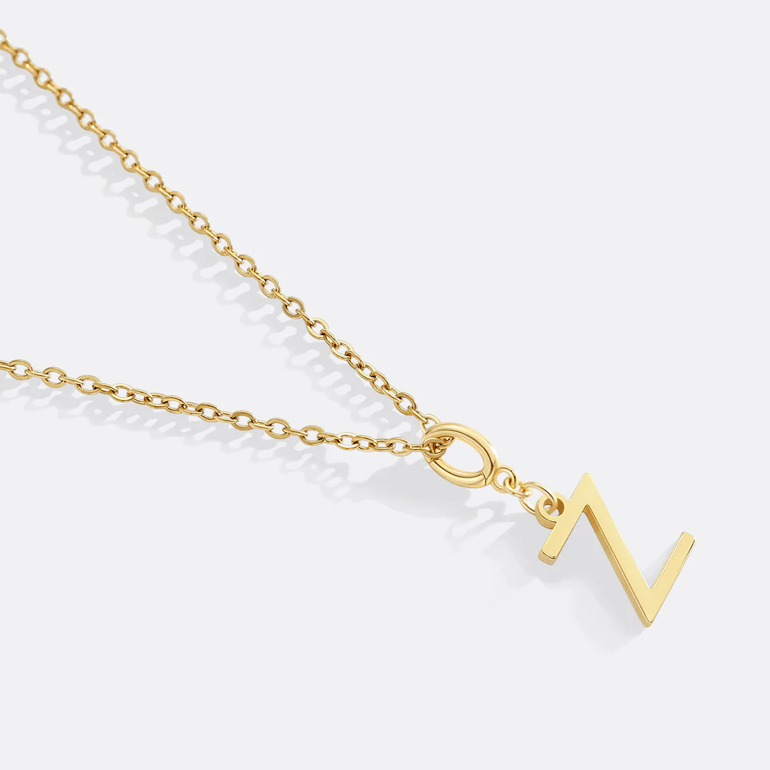 Minimalist Initial Charm Necklace - Image 30