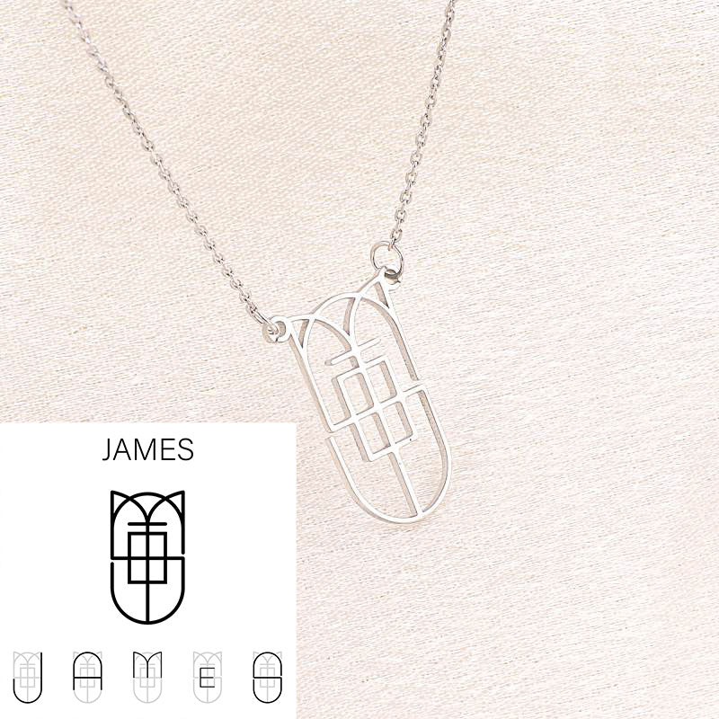 Minimalist Monogram Name Necklace - Image 18
