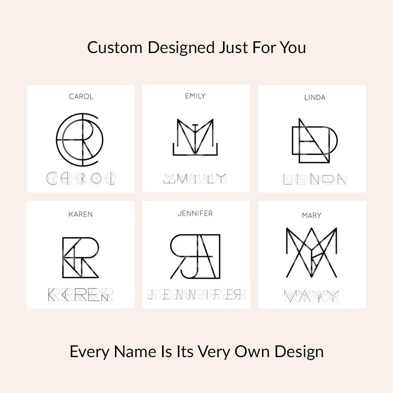 Minimalist Monogram Name Necklace - Image 20