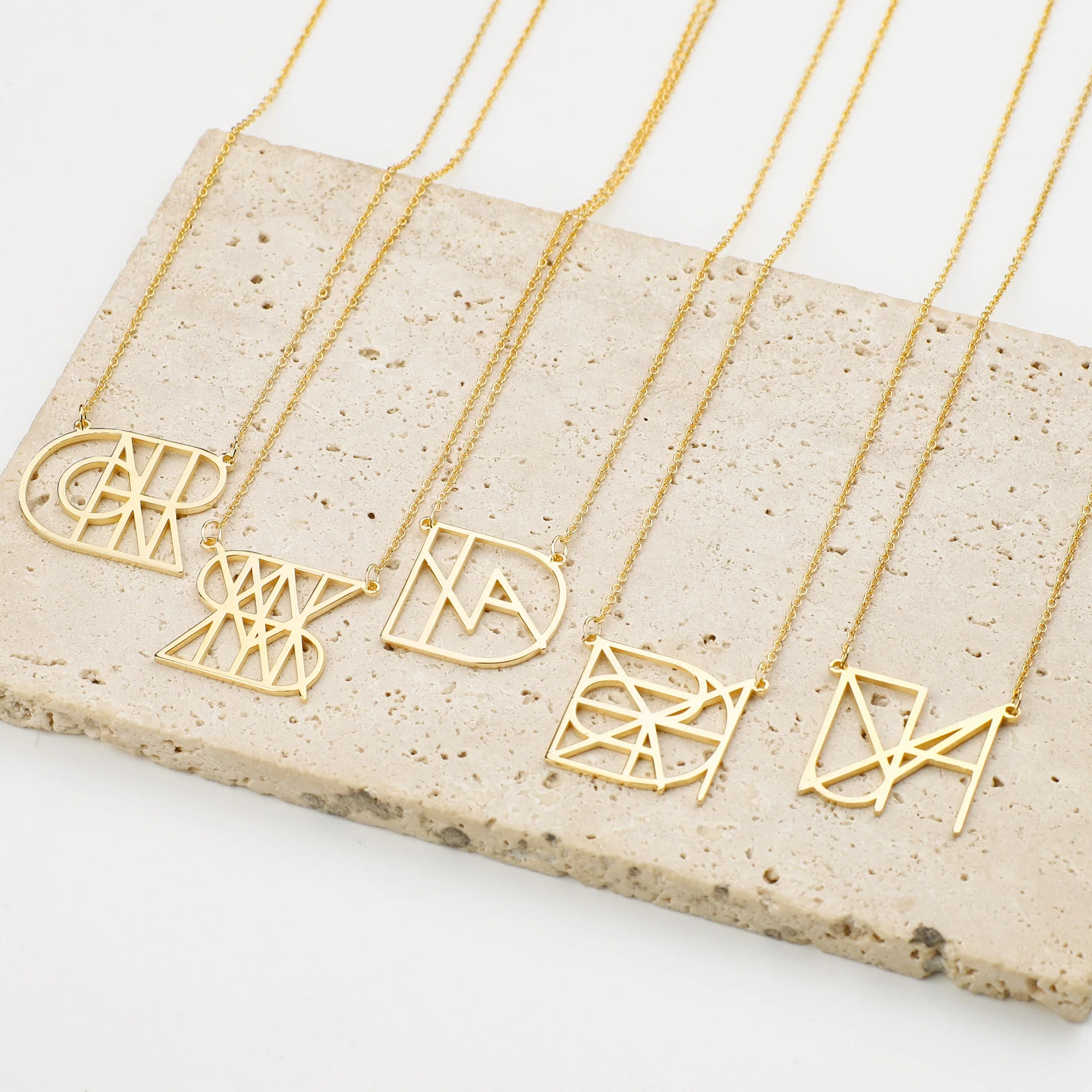 Minimalist Monogram Name Necklace - Image 29