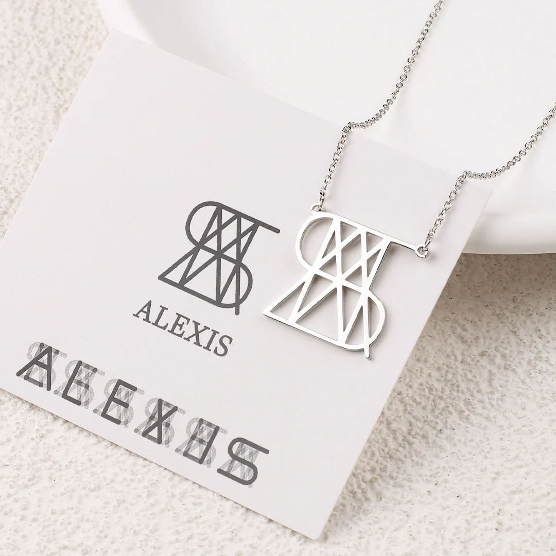 Minimalist Monogram Name Necklace - Image 36