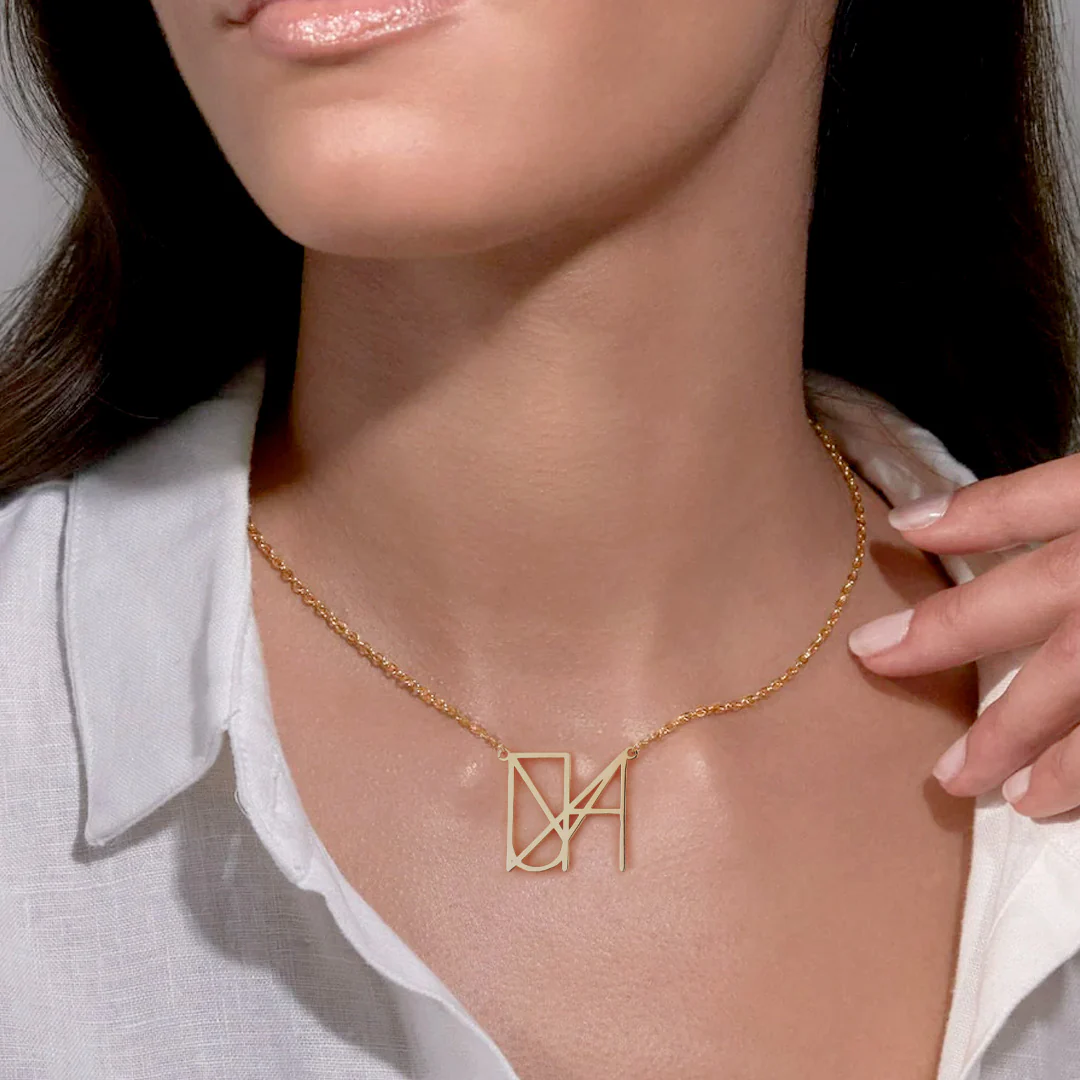 Minimalist Monogram Name Necklace - Image 38
