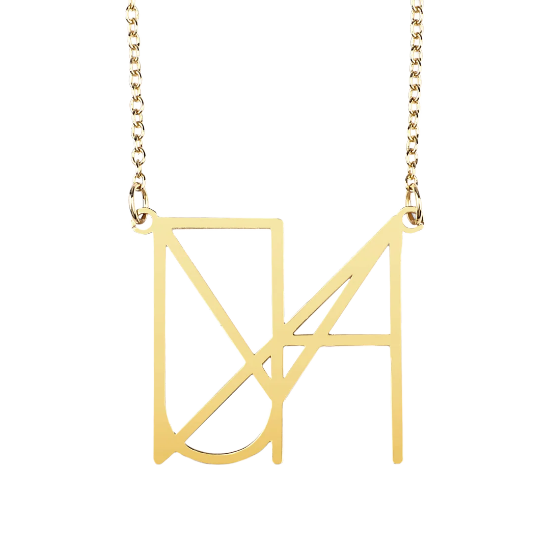 Minimalist Monogram Name Necklace - Image 5