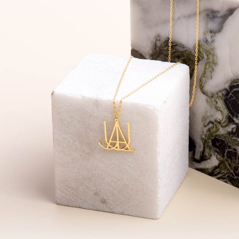Minimalist Monogram Name Necklace - Image 9