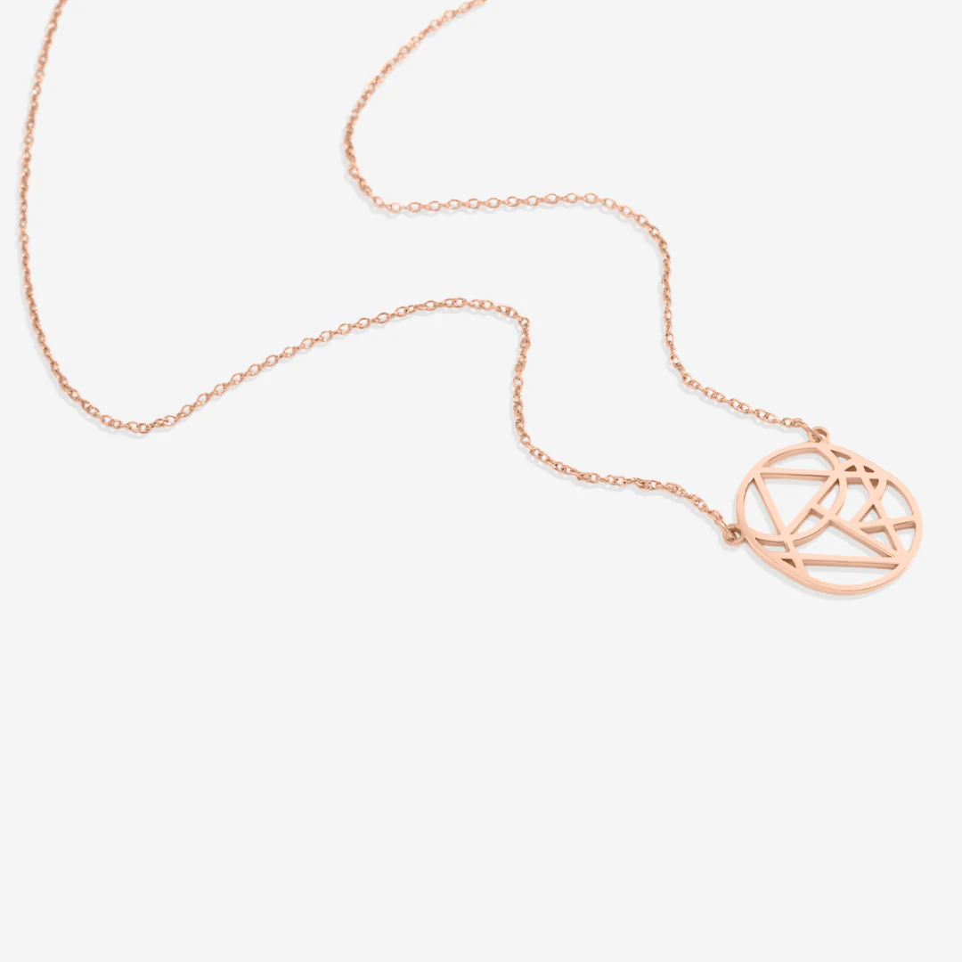 Circular Minimalist Monogram Name Necklace - Image 15