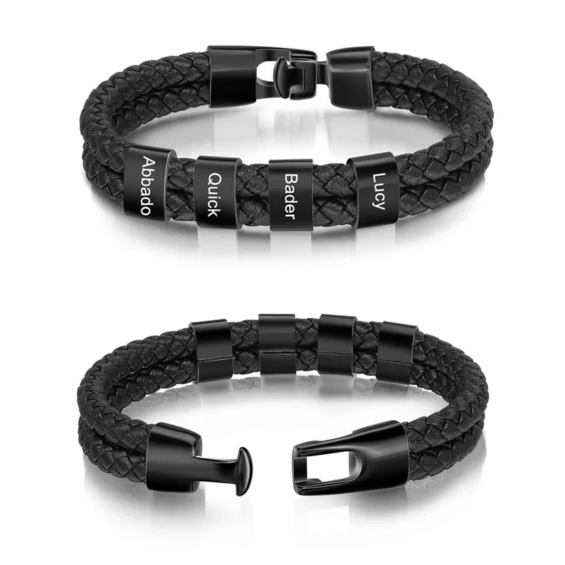 Minimalist Personalized Beaded Name Bracelet - Image 6