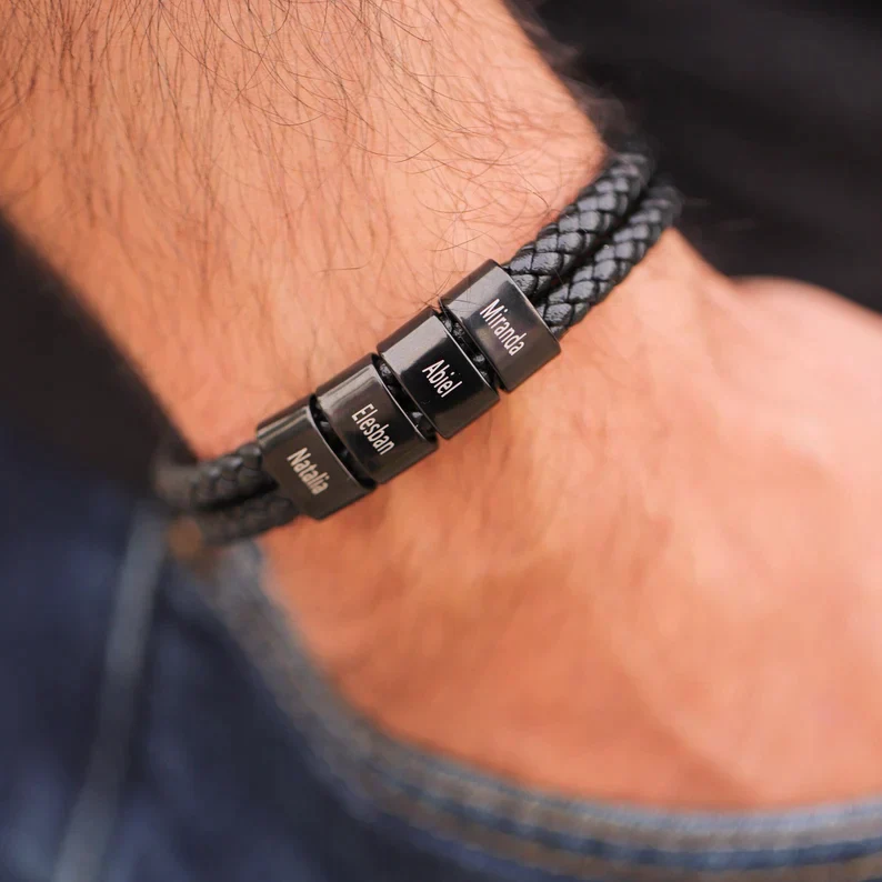 Minimalist Personalized Beaded Name Bracelet - Image 8