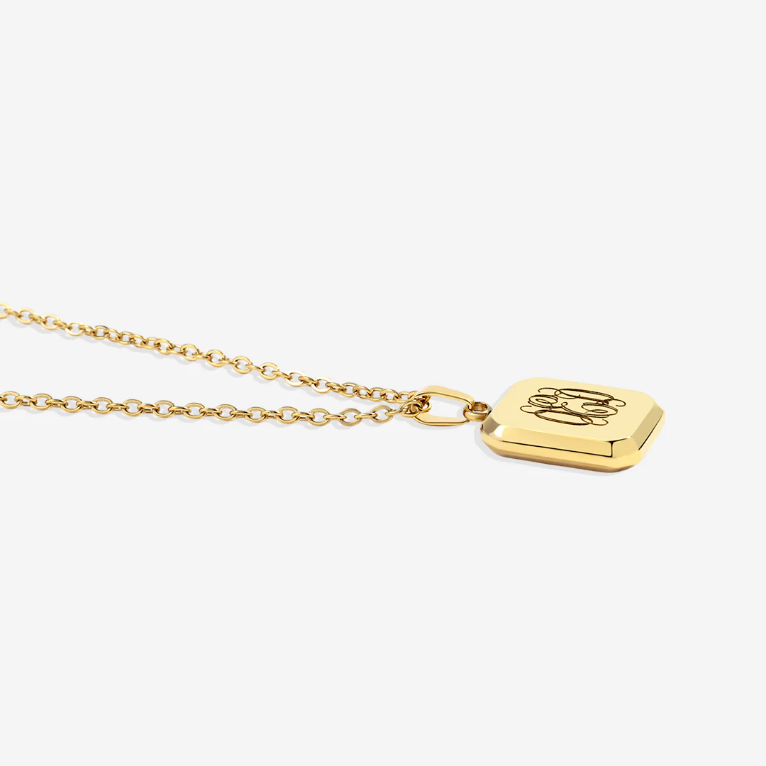 Monogram Portrait Pendant Necklace - Image 7