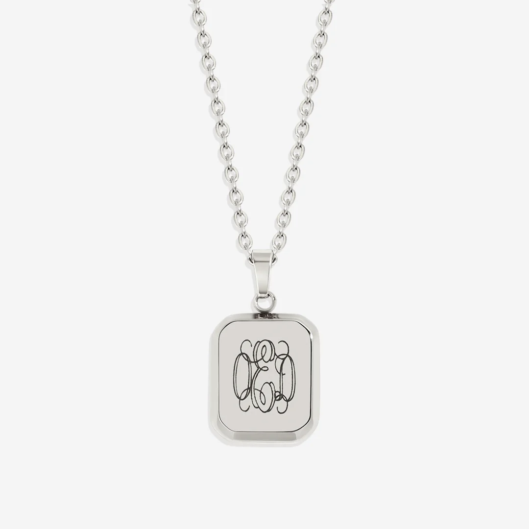 Monogram Portrait Pendant Necklace - Image 9