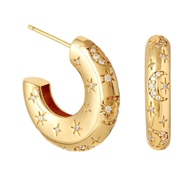Moon and Stars Dome Hoops - Image 2
