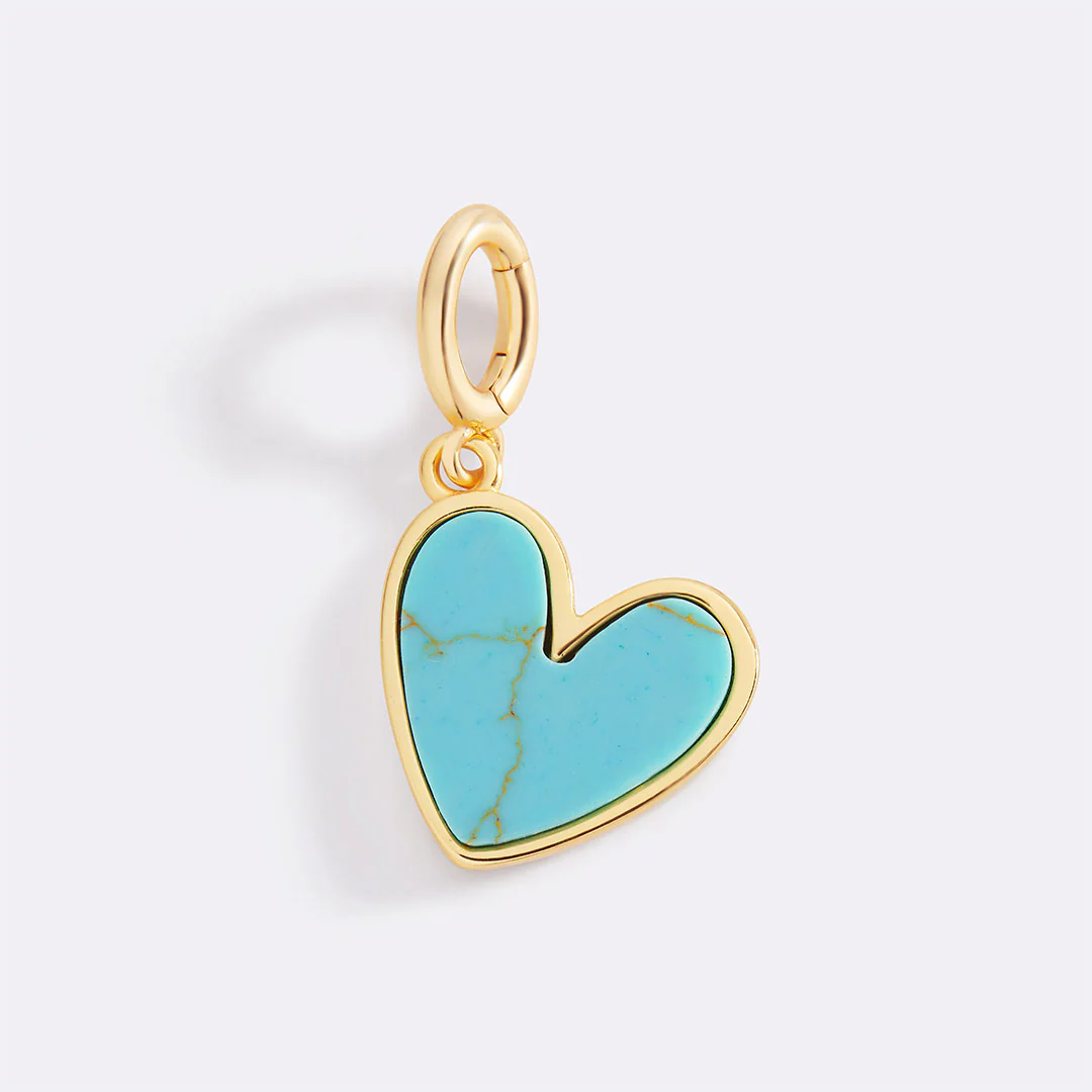 Natural Stone Heart Charm - Image 16