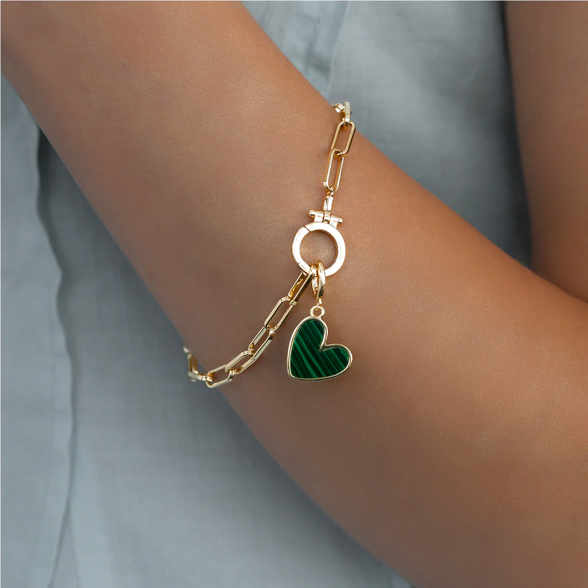 Natural Stone Heart Charm - Image 20