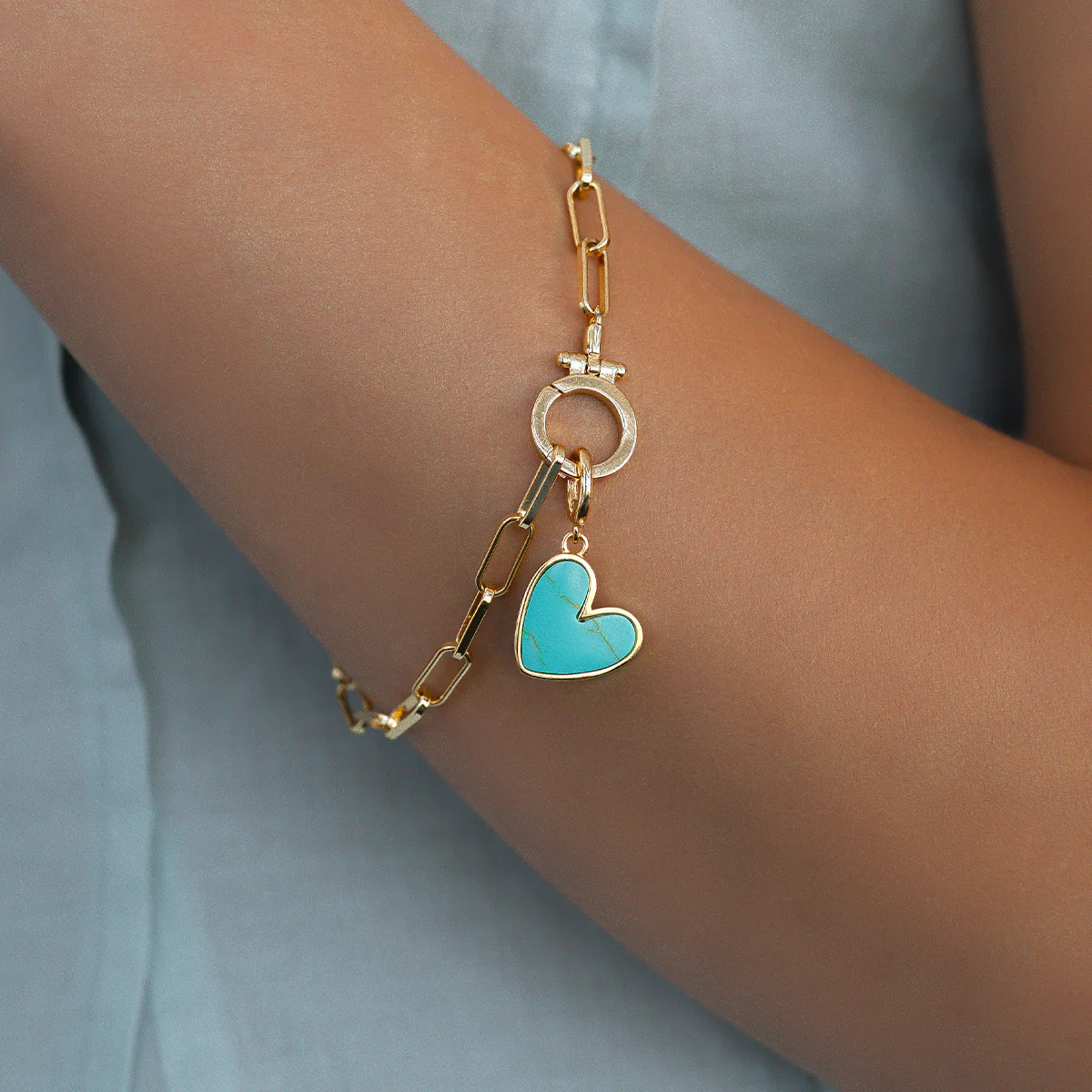 Natural Stone Heart Charm - Image 21