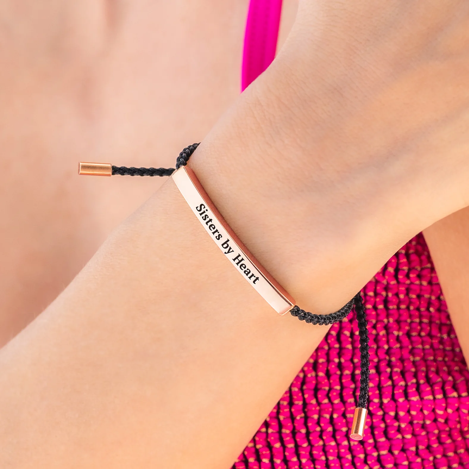 Not Sisters By Blood But Sisters By Heart Inspire Bracelet - Image 100
