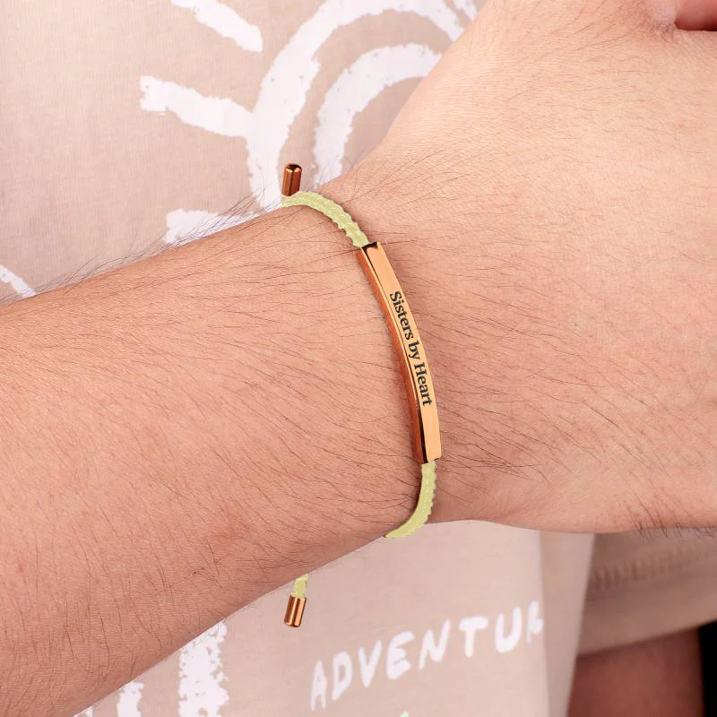 Not Sisters By Blood But Sisters By Heart Inspire Bracelet - Image 43
