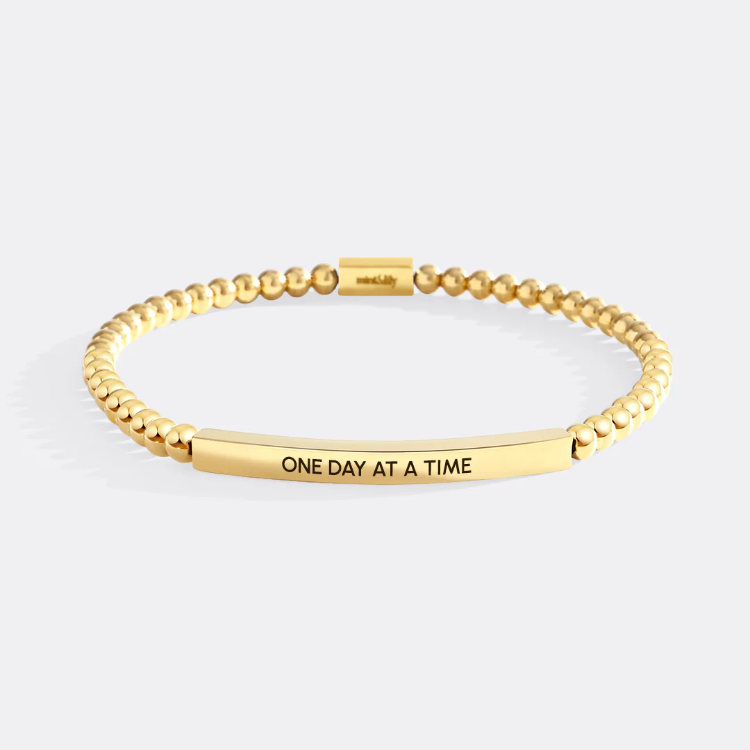 One Day At A Time Beaded Inspire Bracelet - Image 2