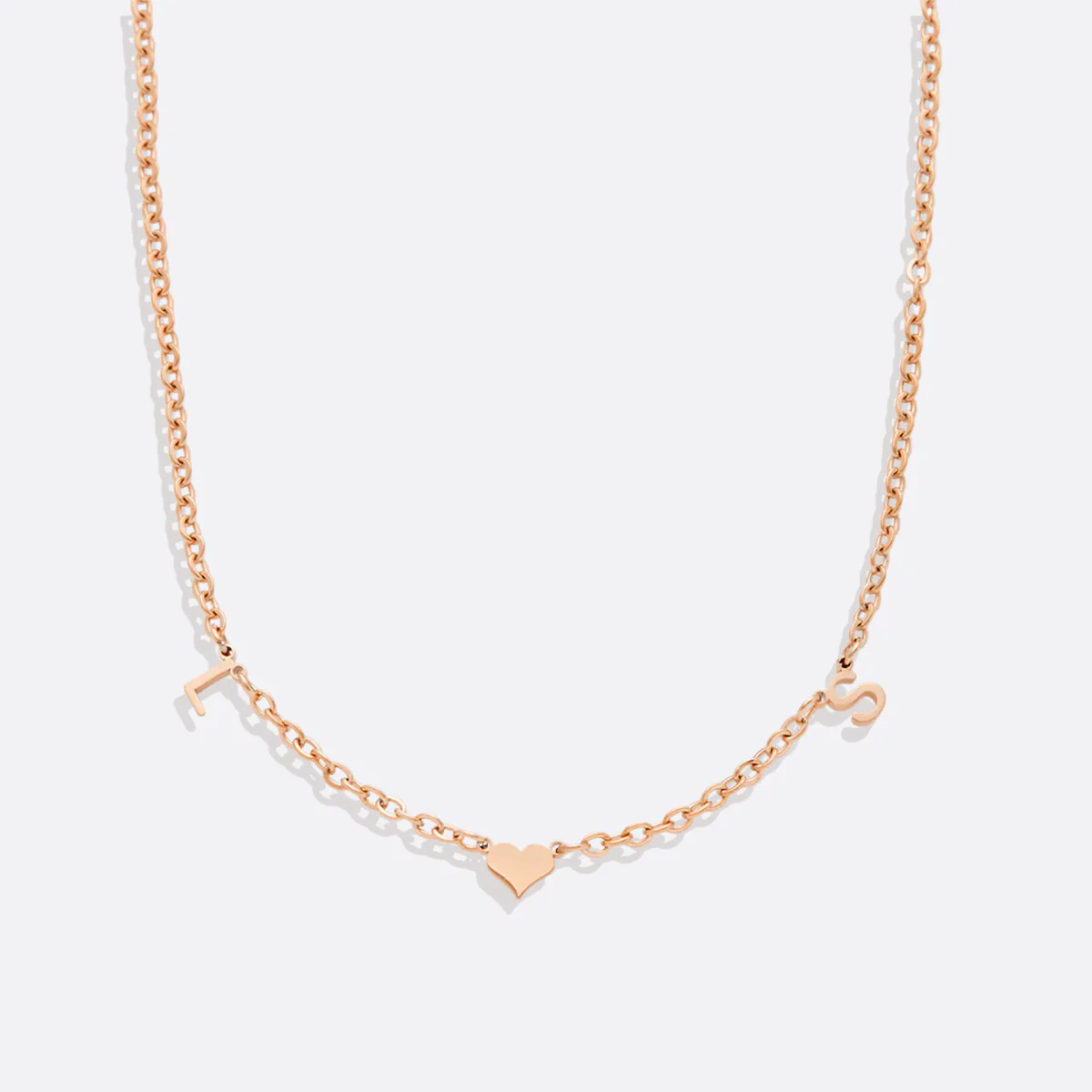 One Heart Initial Necklace - Image 12