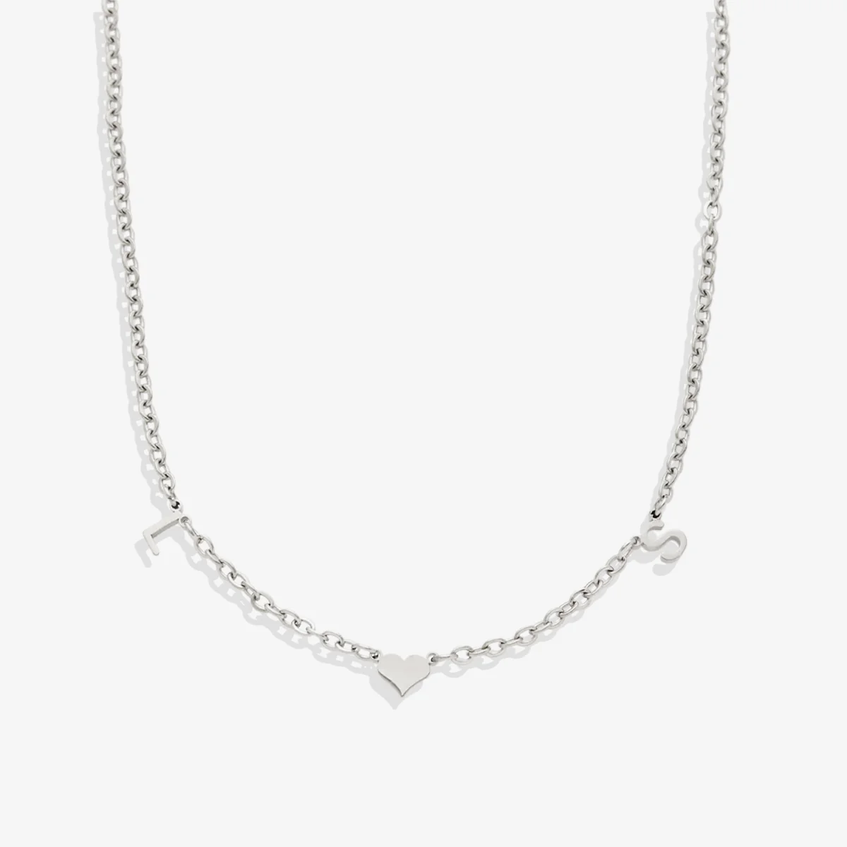 One Heart Initial Necklace - Image 13
