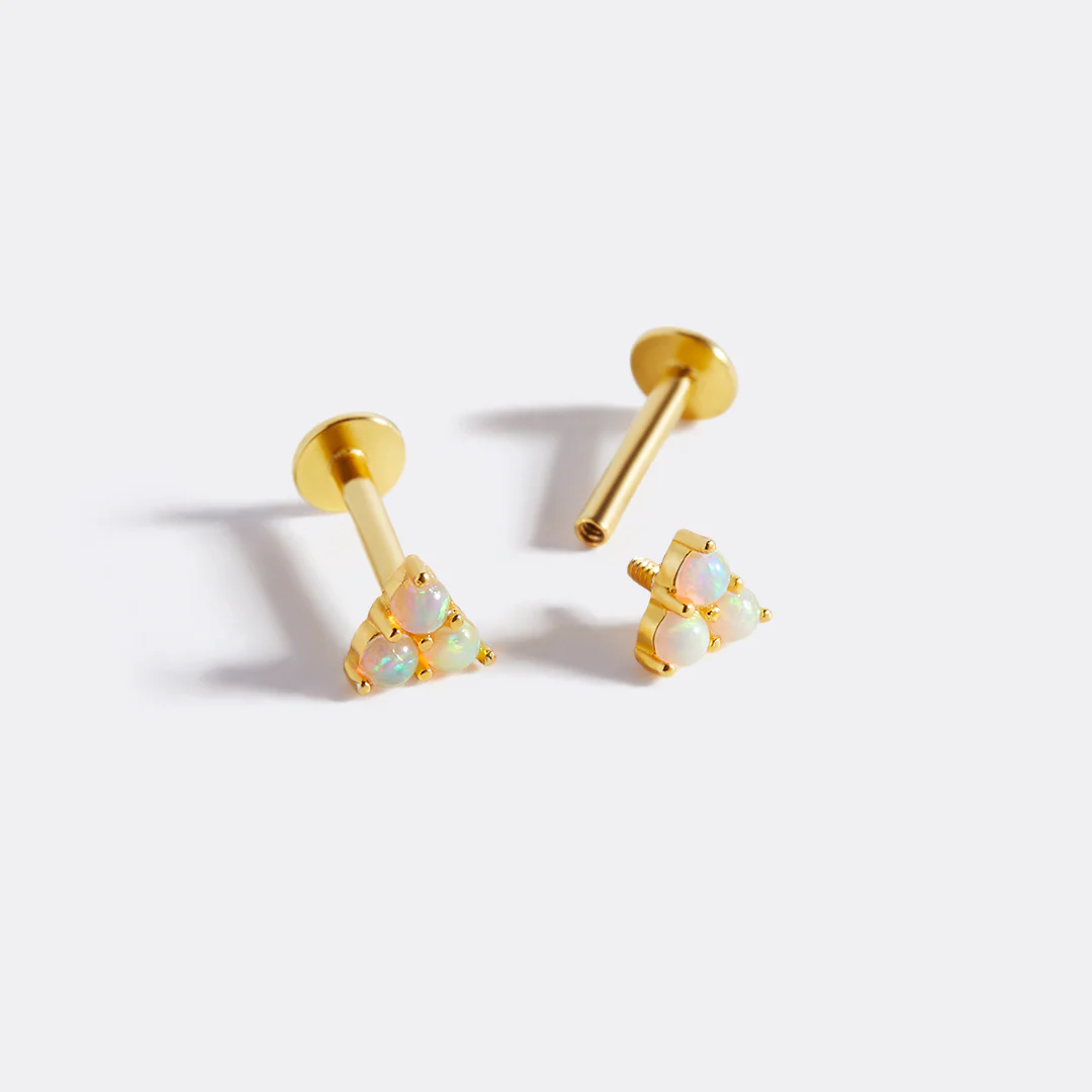 Opal Trio Sleeper Stud Earrings | 18g - Image 18