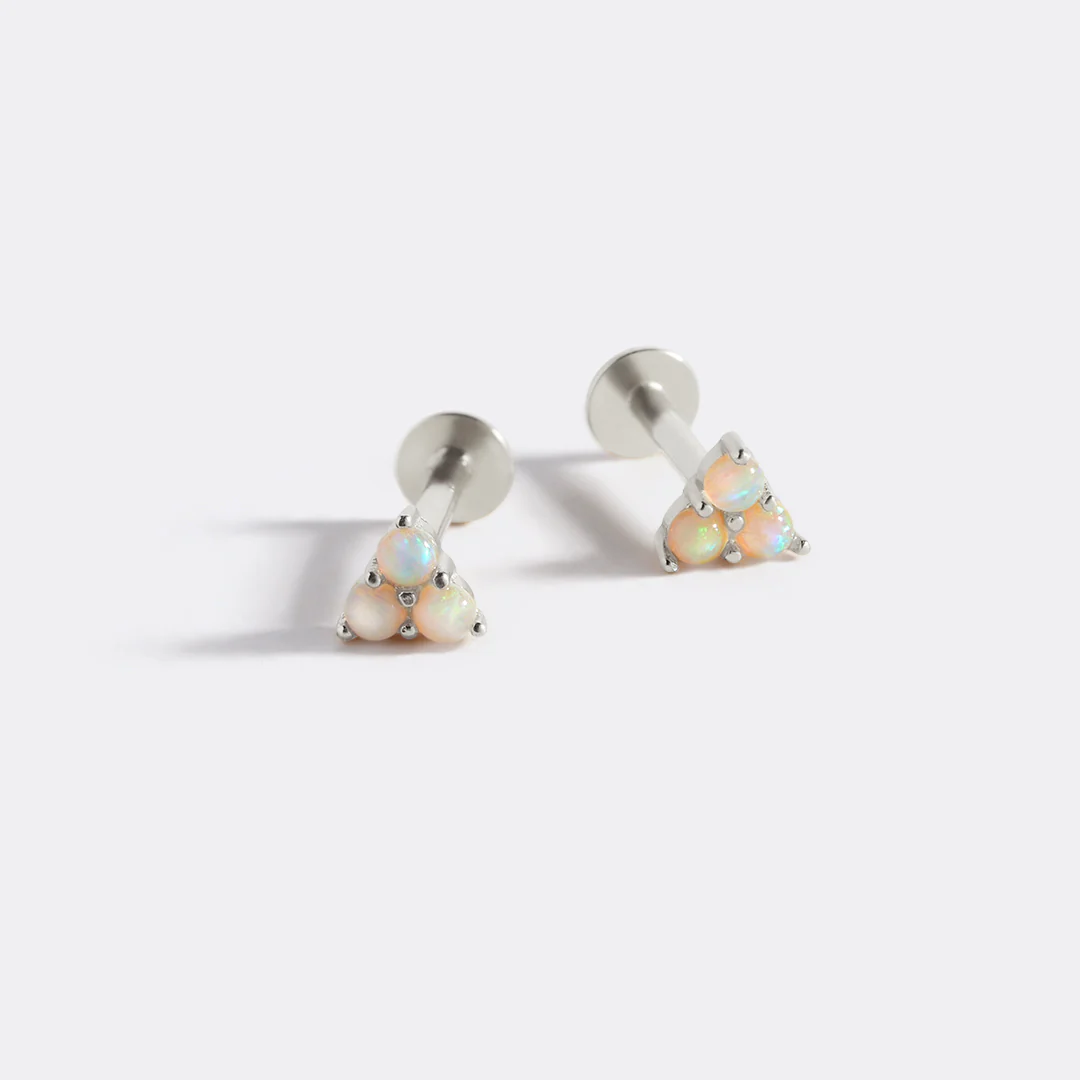 Opal Trio Sleeper Stud Earrings | 18g - Image 20