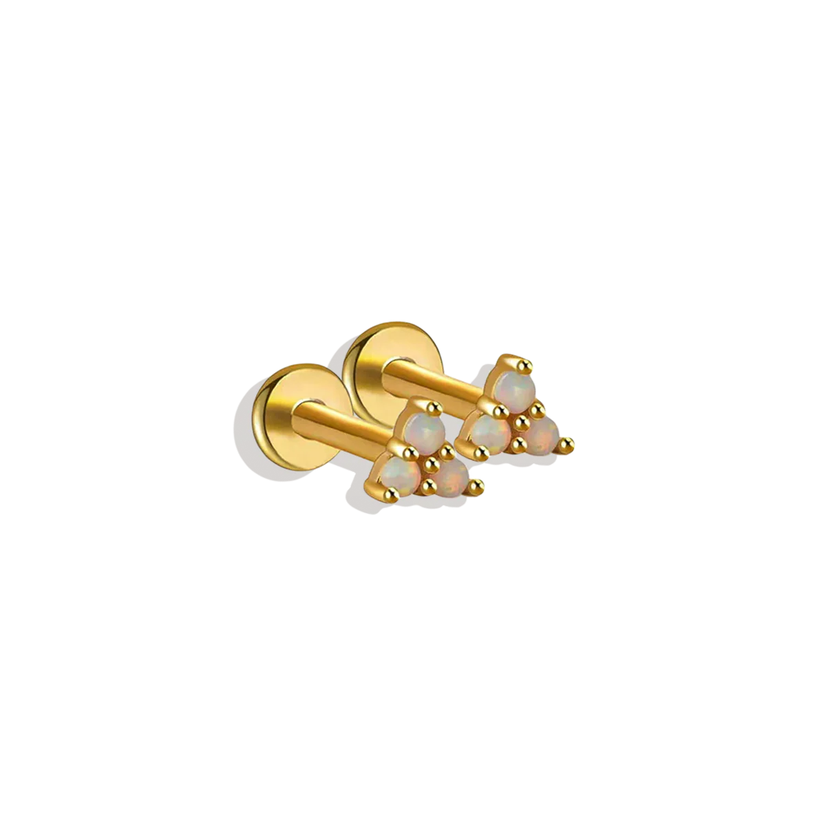 Opal Trio Sleeper Stud Earrings | 18g - Image 4