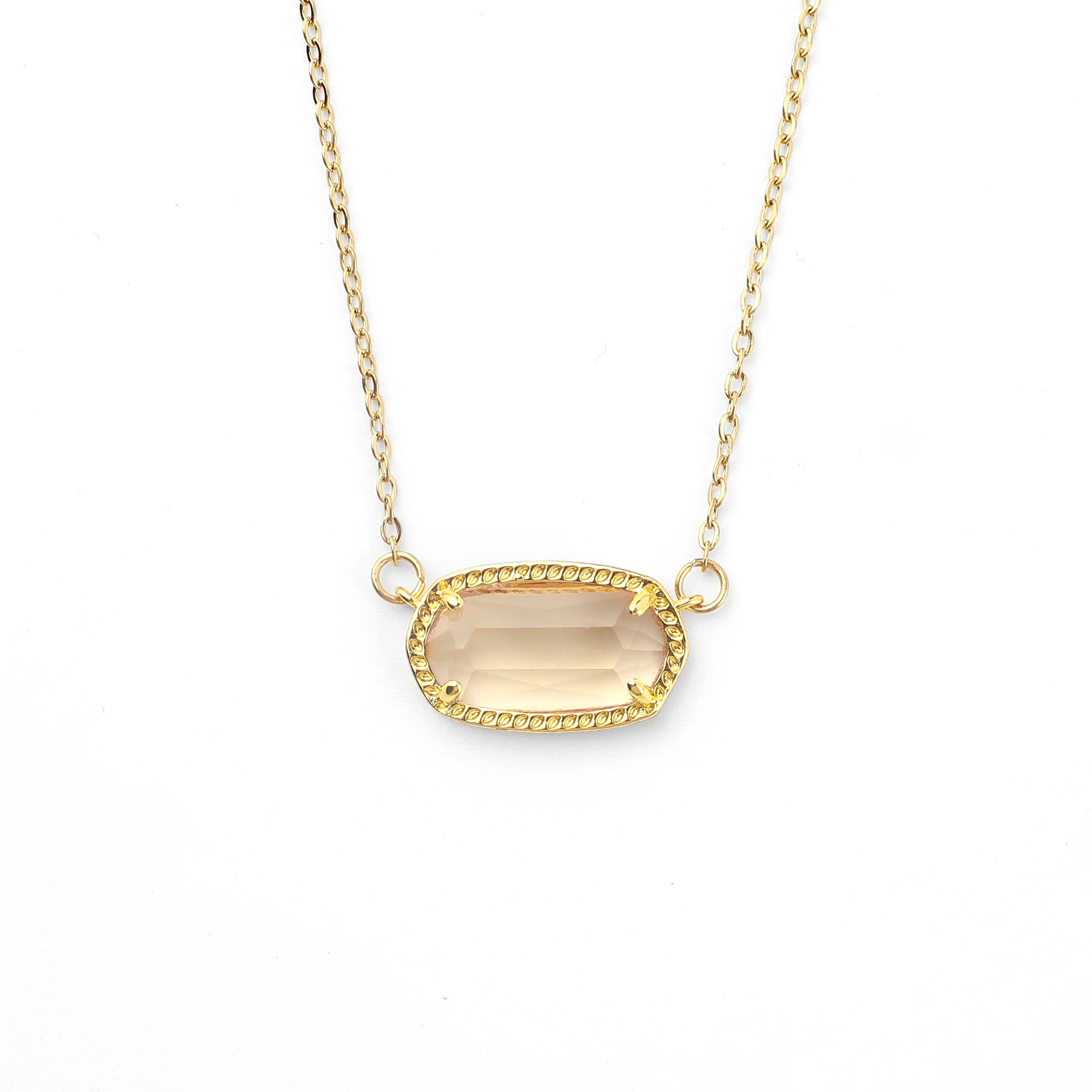 Oval Birthstone Pendant Necklace - Image 21
