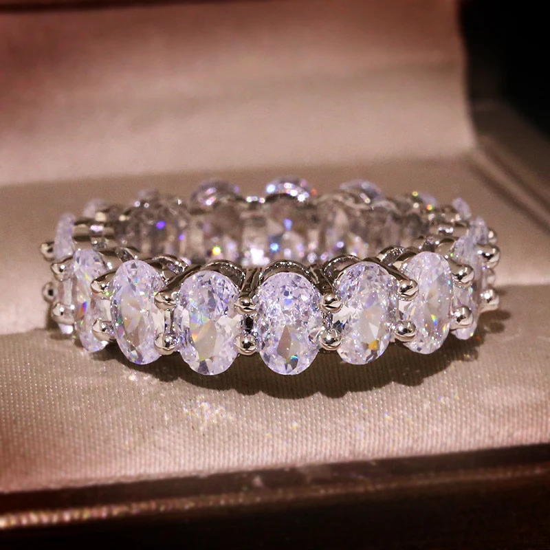 Oval Eternity Ring - Image 11