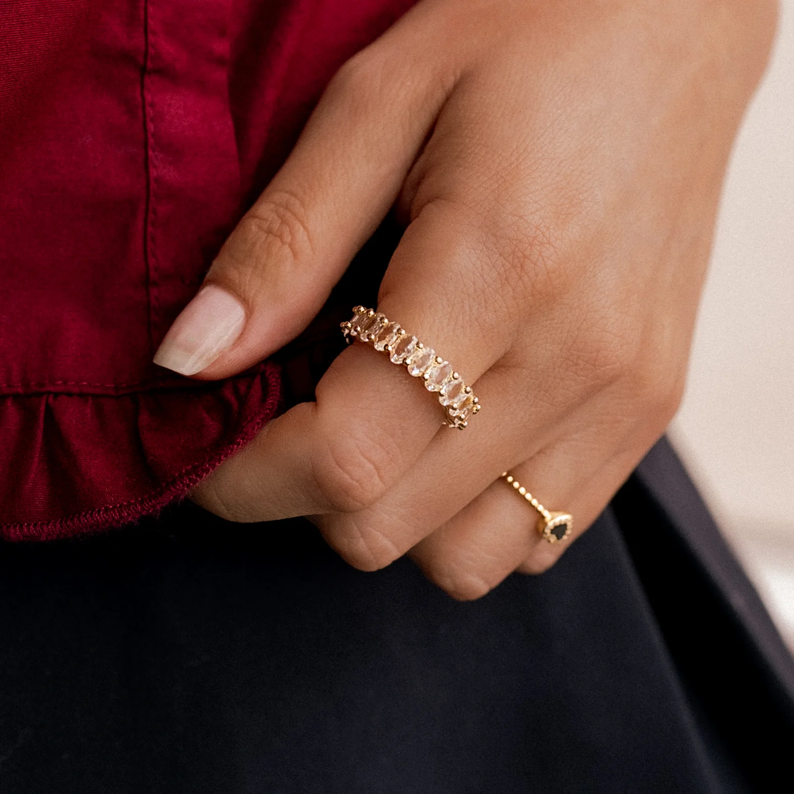 Oval Eternity Ring - Image 7