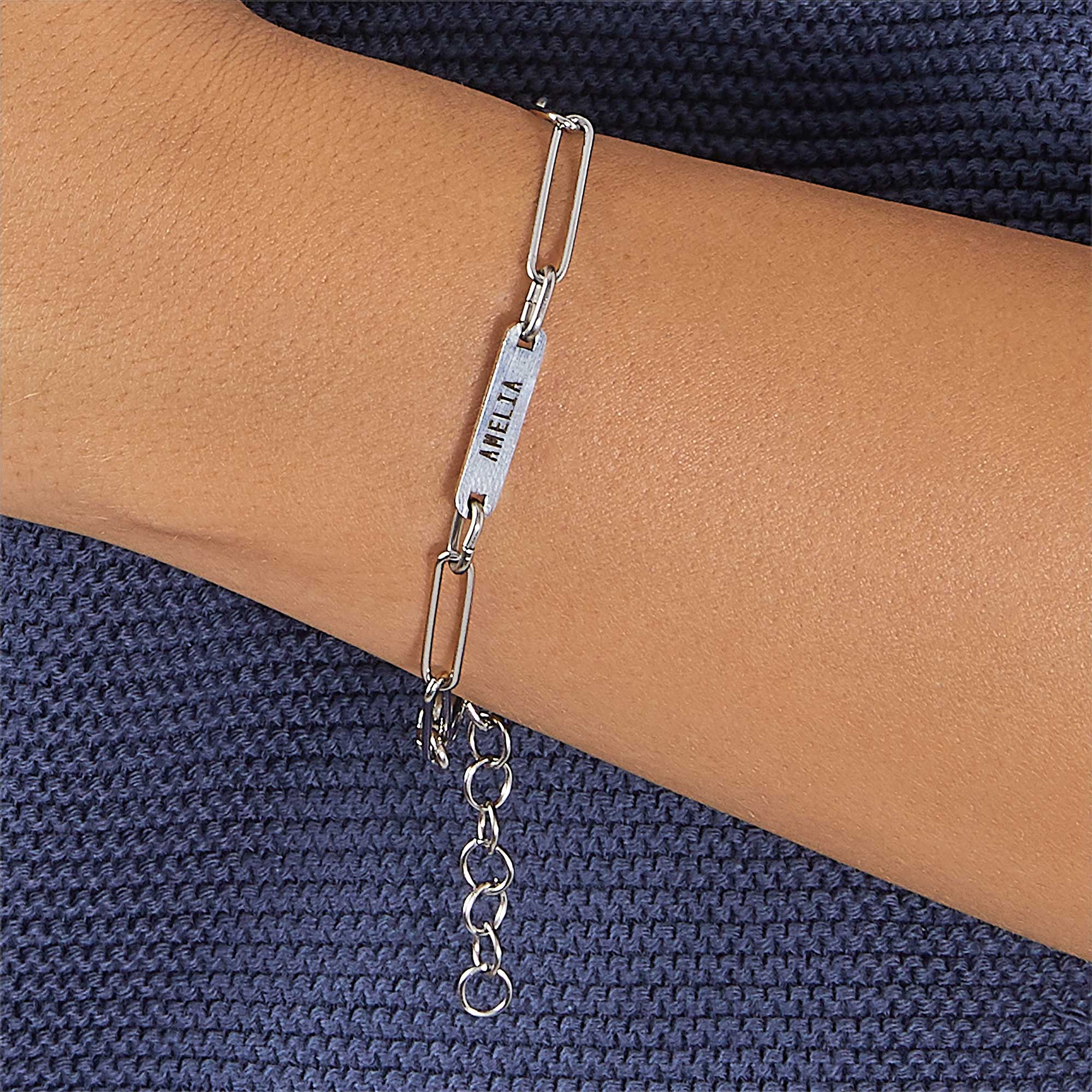 Personalized Paperclip Name Bracelet - Image 13