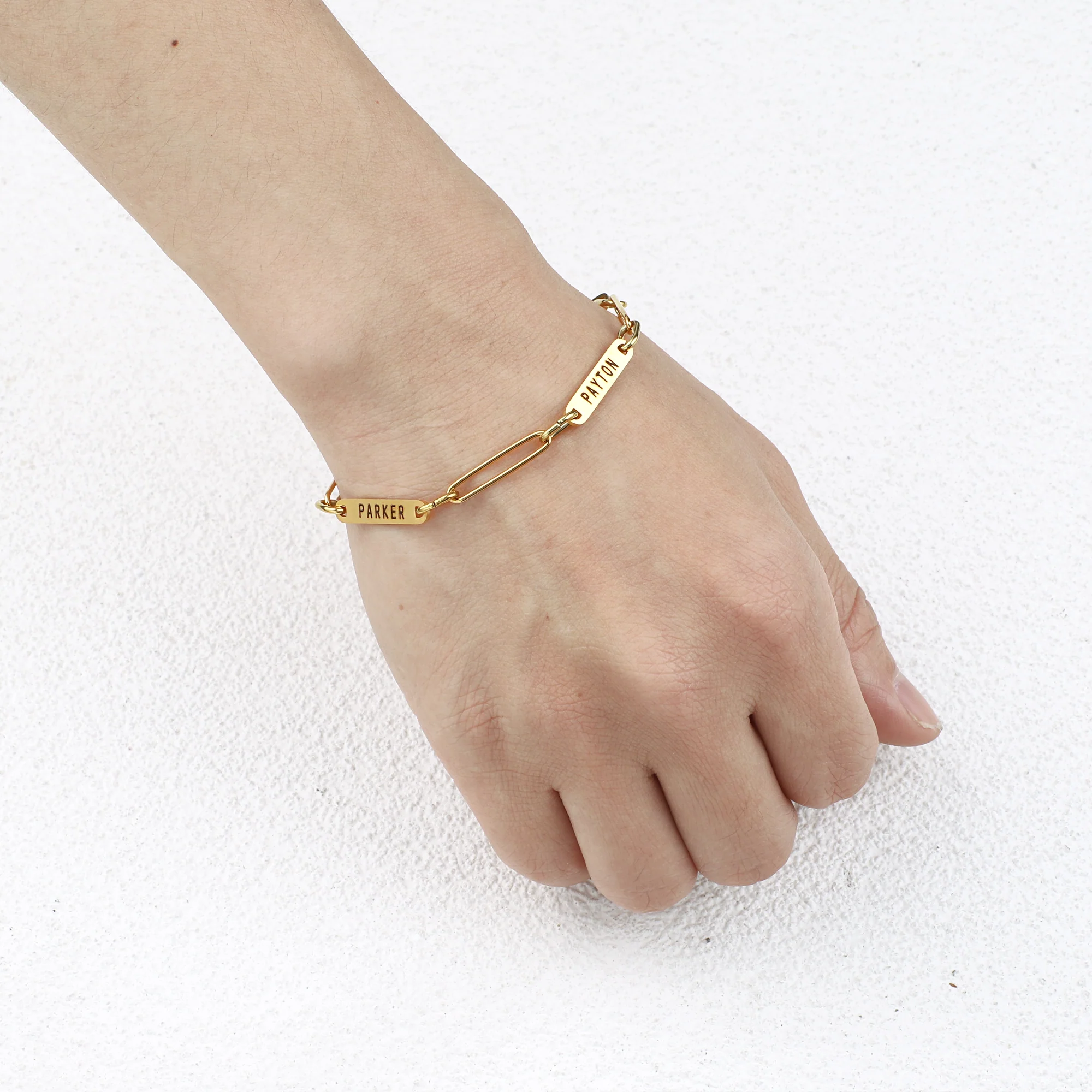Personalized Paperclip Name Bracelet - Image 23