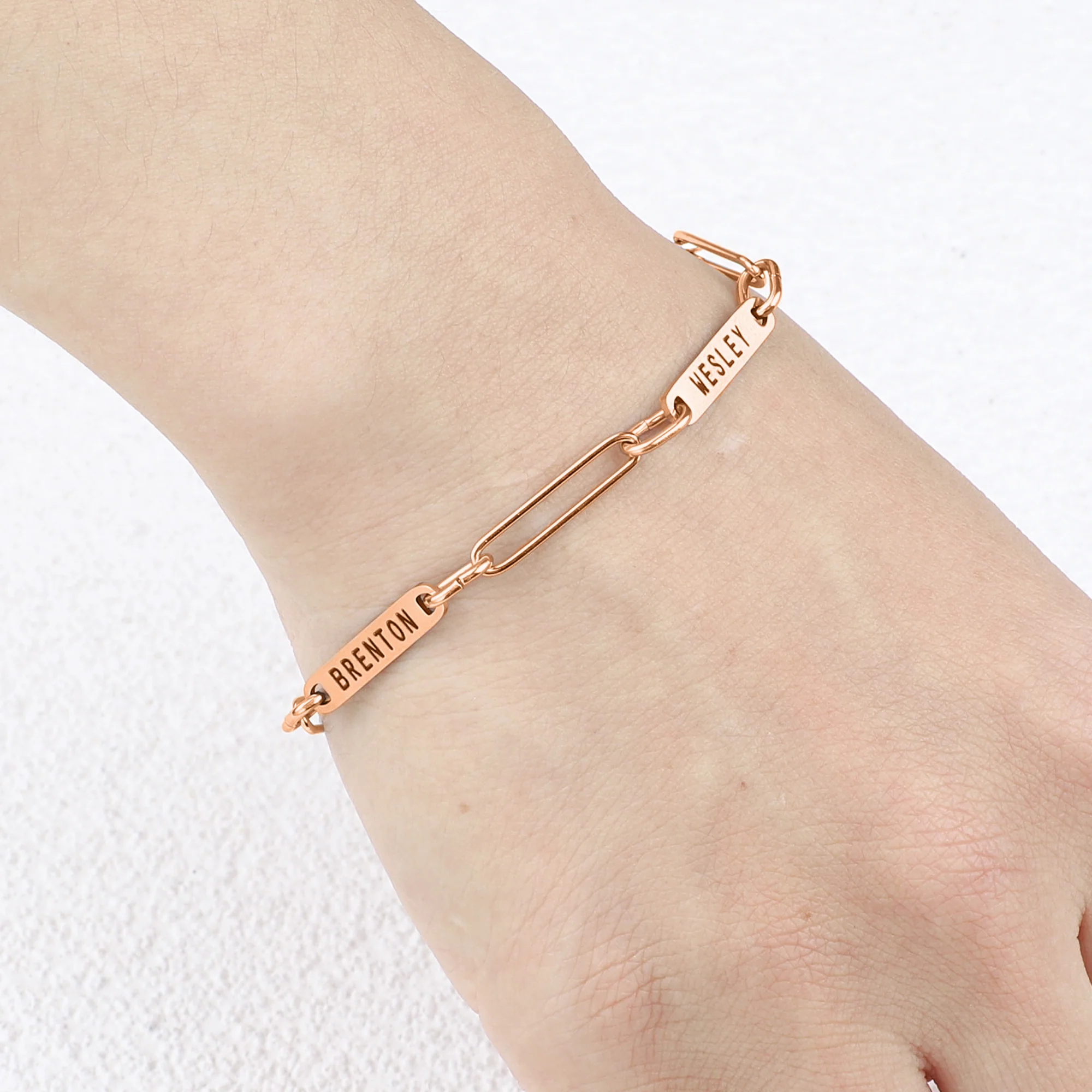 Personalized Paperclip Name Bracelet - Image 33