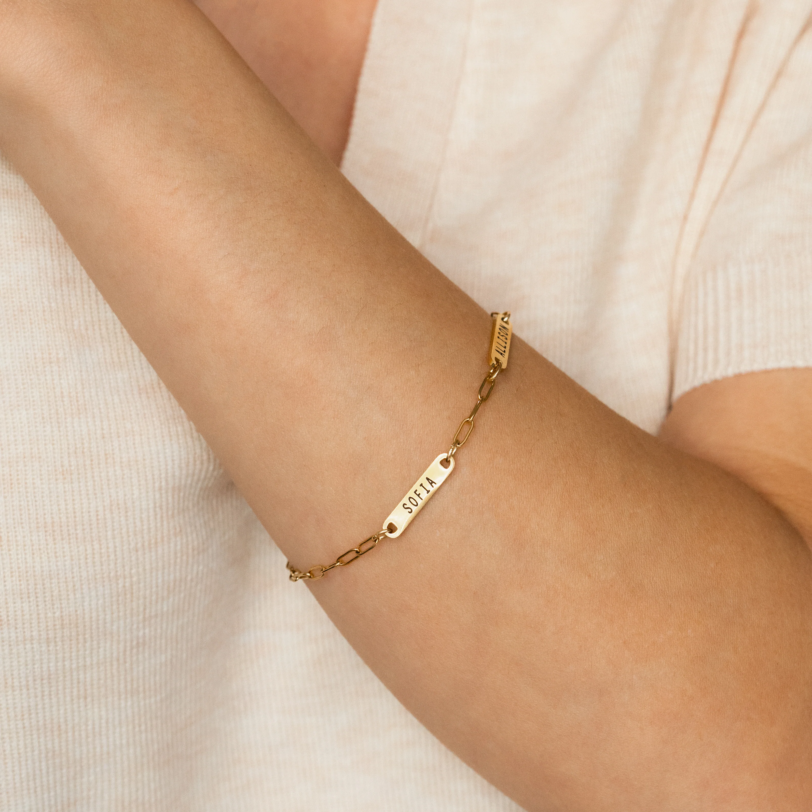 Personalized Paperclip Name Bracelet - Image 61