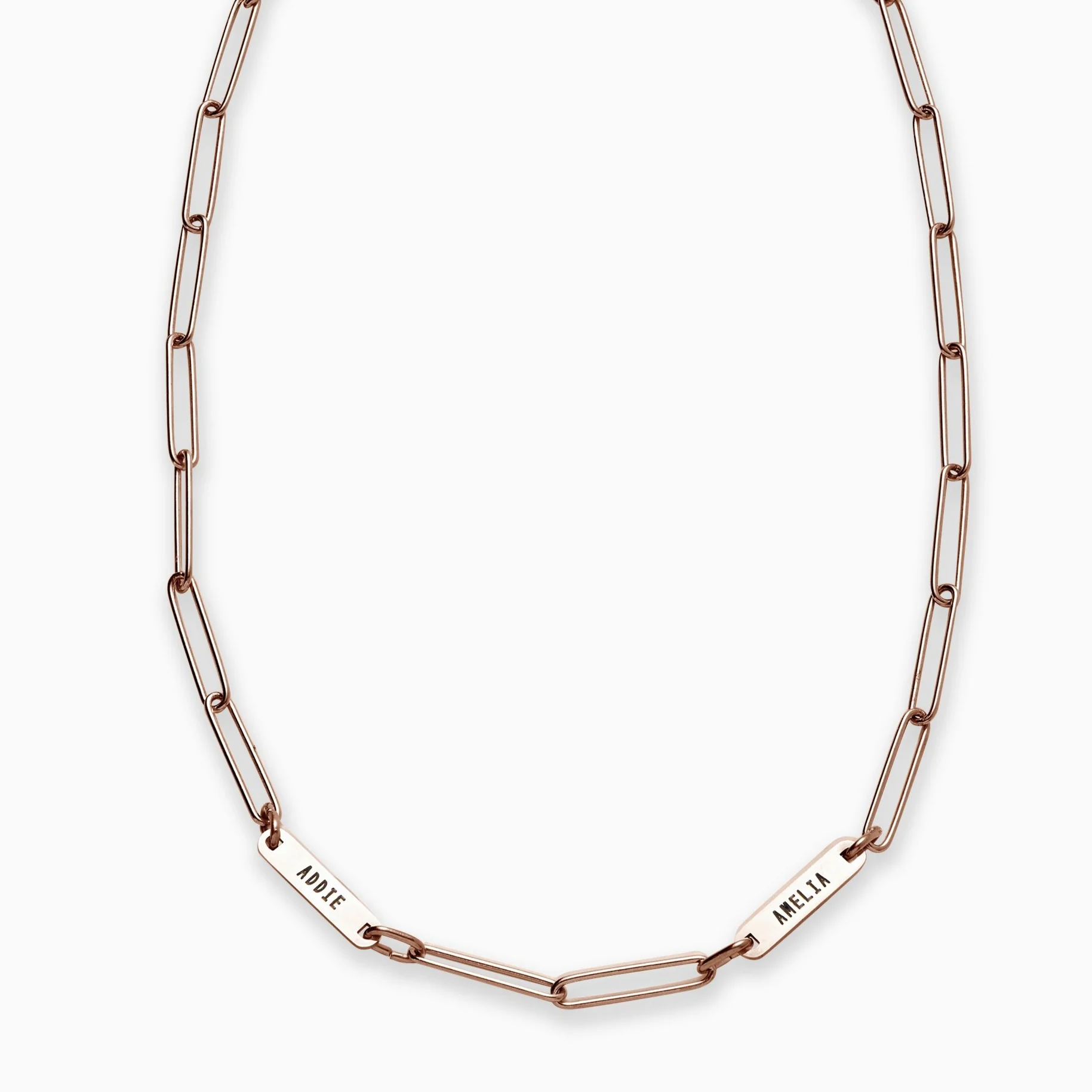 Paperclip Necklace With Personalized Names - Image 33