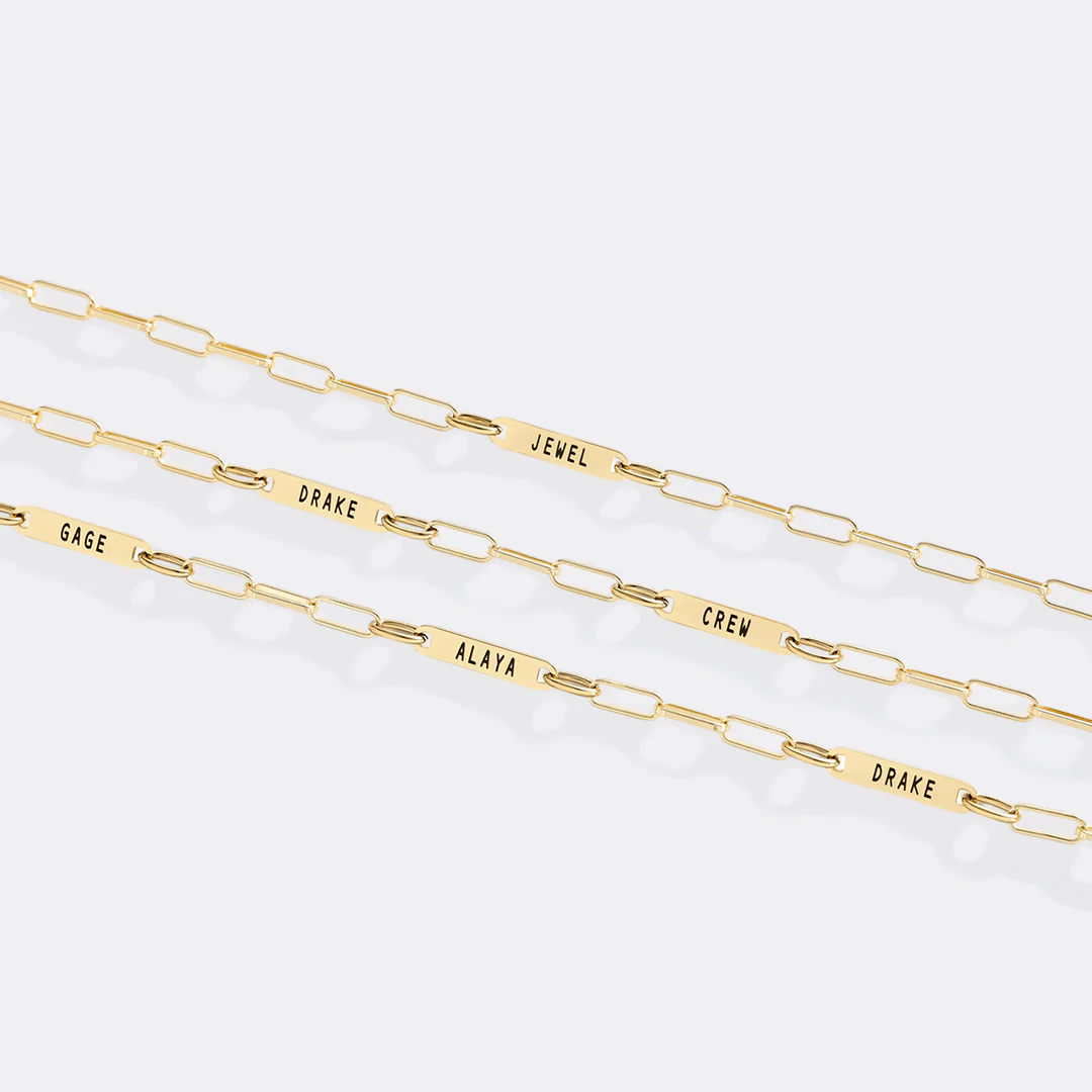 Paperclip Necklace With Personalized Names - Image 57