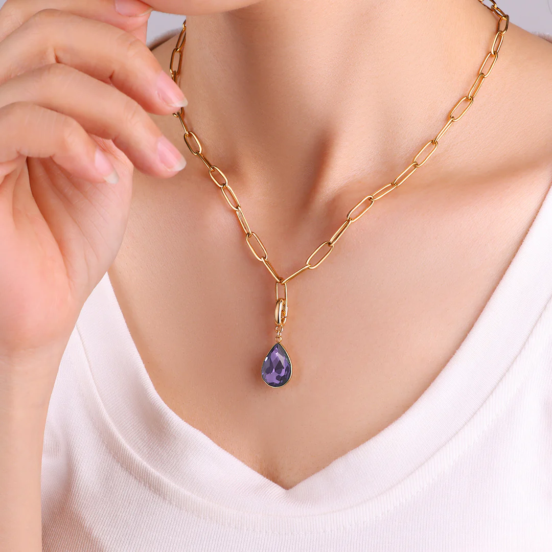 Teardrop Birthstone Charm - Image 36