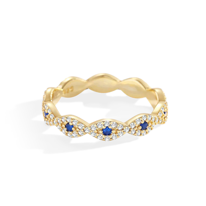 Pave Evil Eye Ring - Image 3