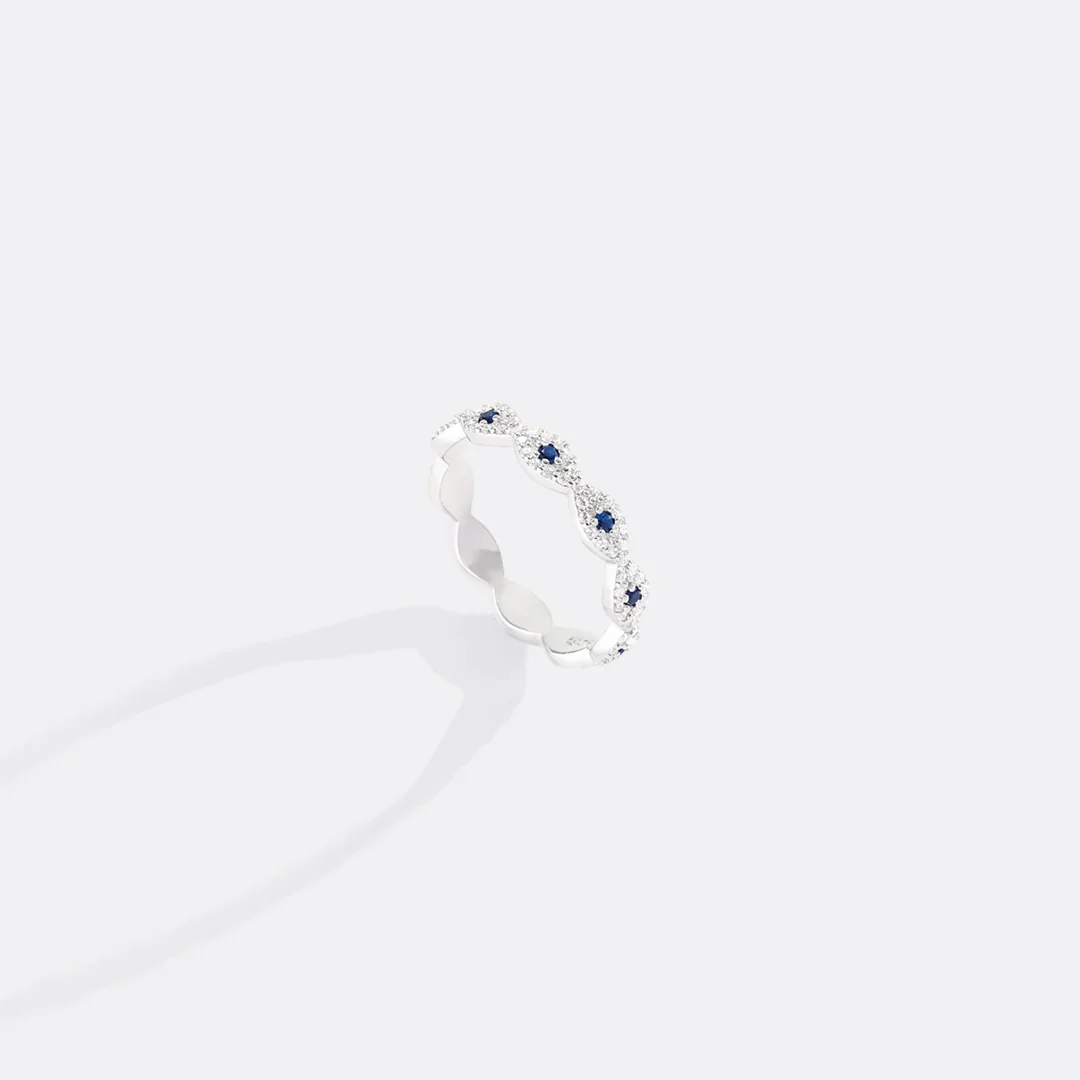 Pave Evil Eye Ring - Image 6