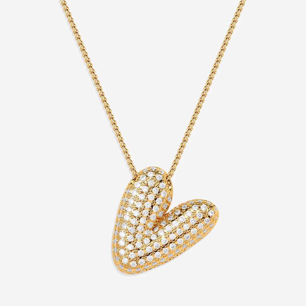 Pave Bubble Initial Necklace - Image 29